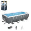 PISCINĂ CU CADRU 5,49 X 2,74 X 1,22 M (PISCINĂ, POMPA CU NISIP, SCARA, CAPAC, DISTRIBUITOR)