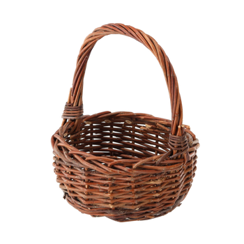 COS WICKER 21 x 21 x 10/26 CM CU MÂNĂ - CULOARE MARO DESCHIS *8550