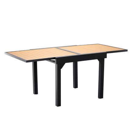 SKLADACÍ ALUMINIOVÝ STÔL "ALEX" 90/180 x 90 x 75,5 CM *0381