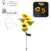 SOLAR LAMP H 70 CM SUNFLOWER 30 LED WARM WHITE DISPLAY=12PCS