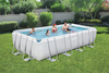 PISCINĂ CU CADRU 5,49 X 2,74 X 1,22 M (PISCINĂ, POMPA CU NISIP, SCARA, CAPAC, DISTRIBUITOR) *0500 *6370