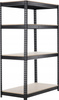 REGAŁ 4-POZIOMOWY 180 X 120 X 60 CM CZARNY UDŹWIG PÓŁKI: 500 KG PRO *0667
