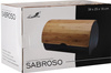 BREAD BOX SABROSO - ENAMELED WITH BAMBOO LID 38 X 25 X 18 CM WHITE