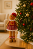 GINGERBREAD CHRISTMAS GIRL STANDING 22 X 18 X 46 CM LED