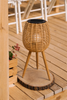SOLAR LANTERN ON LEGS NATURAL 52 CM LED