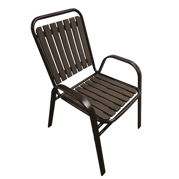 KRZESŁO OGRODOWE BRĄZOWE 56 x 63 x 89 CM 