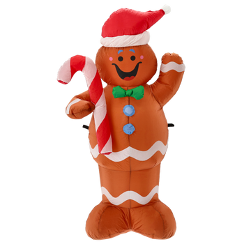 INFLATABLE GINGERBREAD MAN LED