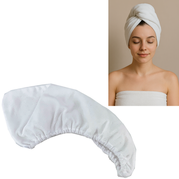 RĘCZNIK DO WŁOSÓW / TURBAN Z MIKROFIBRY 25 x 64 CM *2343