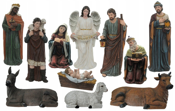 KPL.FIGUR BOŻONARODZENIOWYCH 11 EL.120 CM MASA ŻYWICZNA