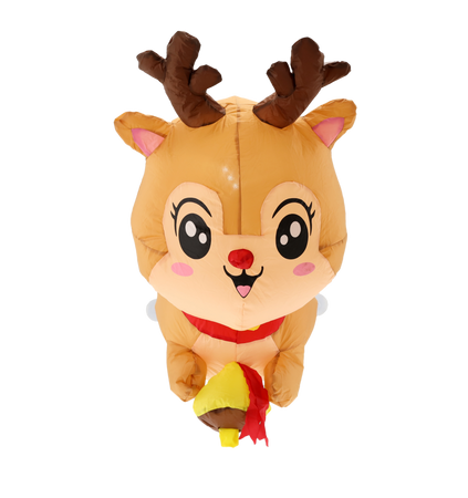 INFLATABLE REINDEER FOR WINDOW LED 90 CM