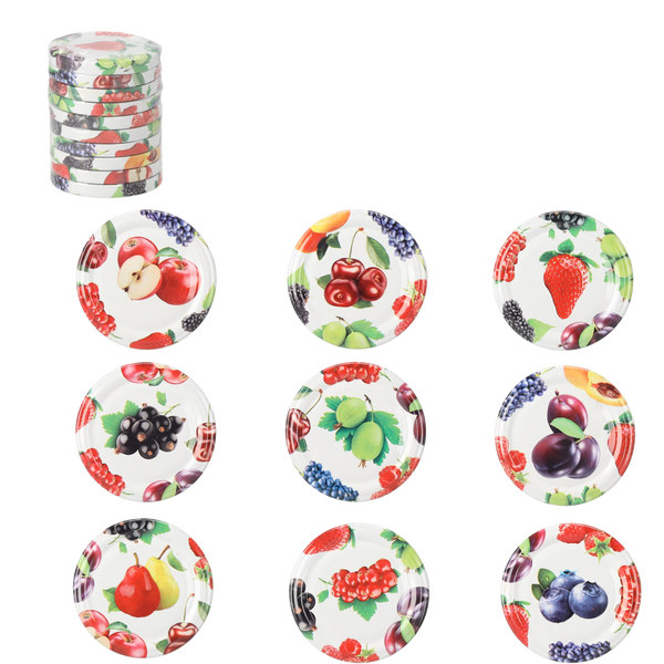 SET OF 10 LIDS FI 66 FRUITS MIX 4