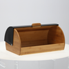BREAD BOX ANISE - BAMBOO WITH METAL LID 38 x 28 x 18,5 CM BLACK