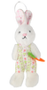 VELIKONOČNÍ DEKORACE - ZAVĚŠENÍ 6 x 11 CM ZAJÍC S MRKVIČKOU MIX 3 BARVY bal=12ks *9205