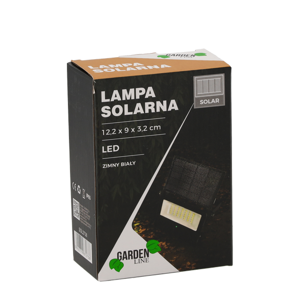 LAMPA SOLARNA LED 12,2 x 9 x 3,2 CM 10W CZARNA *2738