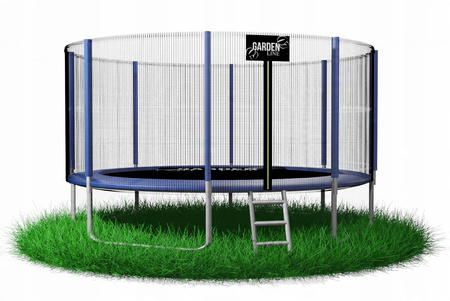 TRAMPOLÍNA 12FT 374 CM S REBRÍKOM A OCHRANNOU SIEŤOU *9887