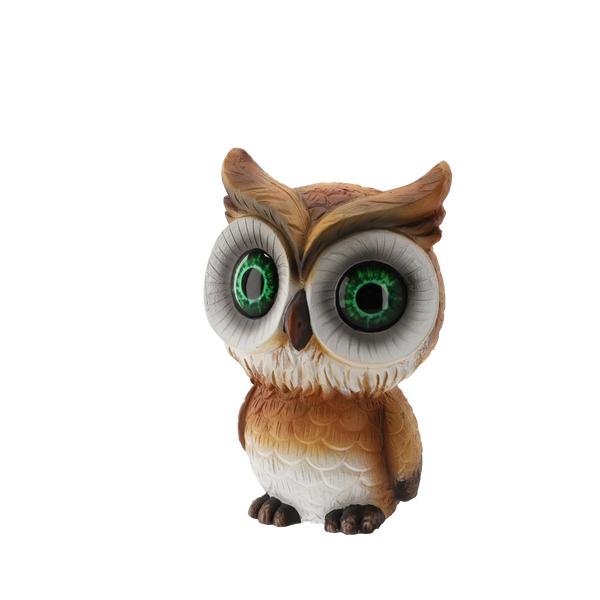 GARDEN FIGURINE - LED OWL 18 x 15,5 x 27 CM