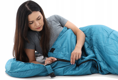 TOURIST SLEEPING BAG 220 x 75 CM DARK BLUE