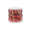 SET OF 24 CHRISTMAS TREE BAUBLES MIX COLORS 2,5 CM