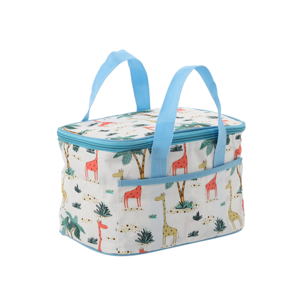 TORBA TERMICZNA 25 x 17 x 17 CM 6L KUFEREK MIX 2 WZORÓW Z DWOMA WKŁADAMI CHŁODZĄCYMI *9264