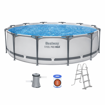 BAZEN CU CADRU 366 cm x 100 cm ( BAZIN, POMPA DE FILTRARE, SCĂRILE )