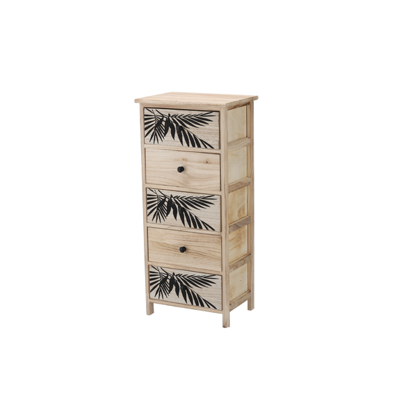 KOMODA Z 5 SZUFLADAMI ZOFIA 40 x 29 x 90 CM *2718KOMODA Z 5 SZUFLADAMI ZOFIA 40 x 29 x 90 CM *2718