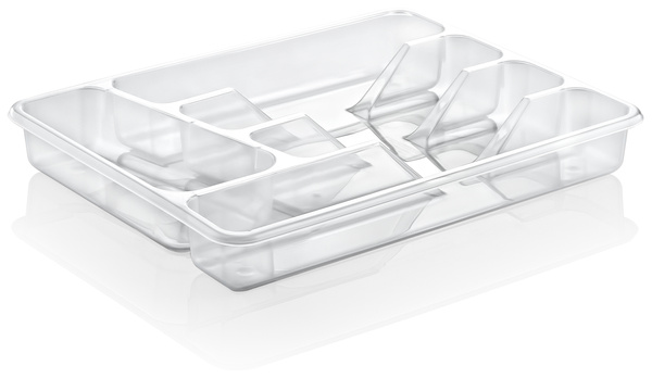 CUTLERY DRAWER INSERT TRANSPARENT 27.5X34X4.5CM