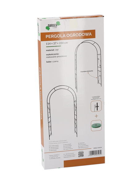 ZÁHRADNÁ PERGOLA 114 x 37 x 230 CM (+KOTWY) *5054