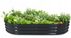 GRZĄDKA WARZYWNO-KWIATOWA 120 X 60 X 30 CM OWALNA ANTRACYT