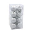 KPL. 16 BOMBEK 6 CM CZERWONY / ZŁOTY / SREBRNY *3740