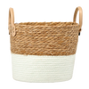 WOVEN BASKET 26 X 23 X 22/27 CM FROM SEAGRASS