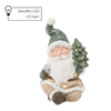 FIGURĂ DE CRĂCIUN - MOȘ CRĂCIUN CU BRADUL 24 X 23 X 38 CM LED *1162