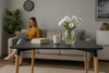 RECTANGULAR TABLE 120 X 80 X 74 CM - BLACK