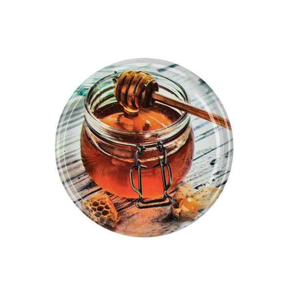 SET OF 10 LIDS DIA 82 JAR WITH HONEY