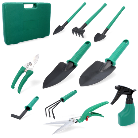 GARDEN TOOLS SET 10 PCS IN CASE