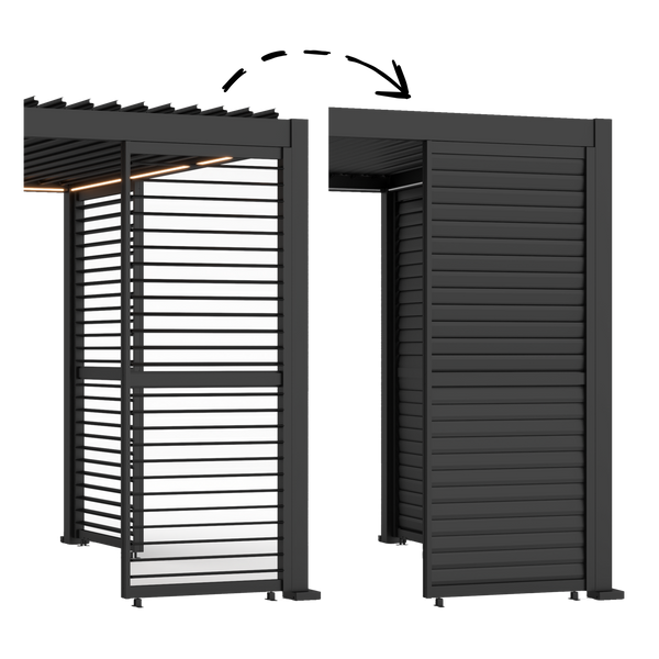 ŻALUZJA / LAMELA ALUMINIOWA SZARA 234 x 93 x 6 CM