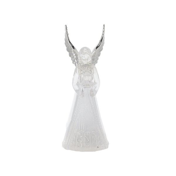 CHRISTMAS DECORATION - SMALL LED PLASTIC ANGEL 4 x 4 x 11 CM ASSORTED DESIGNS disp=12pcs