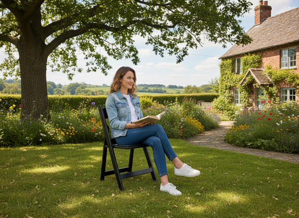 KRZESŁO SKŁADANE CATERINGOWE CZARNE