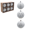 KPL. 6 DECORAȚIUNI DE BRAD - MIX DE MODELE 8CM *7267