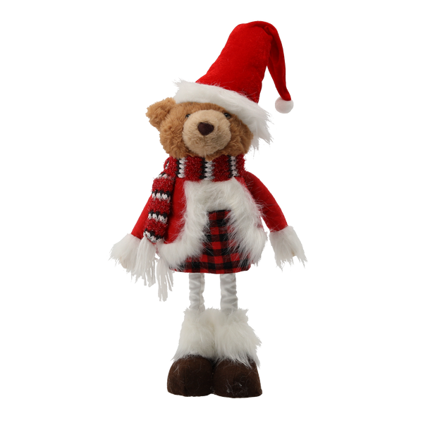 HOLIDAY BEAR WITH ADJUSTABLE LEGS 30 - 45 CM BOY / GIRL