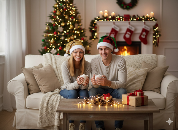 Caciula lui Moș Crăciun cu paiete, mix de culori 30 x 40 CM *8570