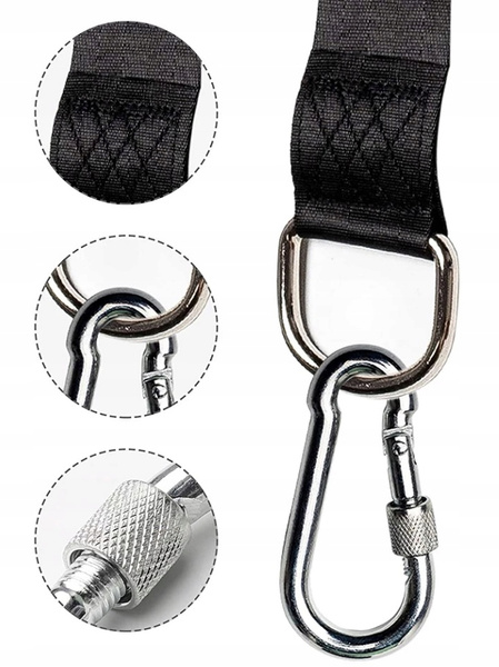 SET PENTRU FIXAREA HAMACULUI - CURELE CU CARABINE - CAPACITATE 1000kg *2733