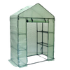 SZKLARNIA OGRODOWA Z PÓŁKAMI ZIELONA 140 x 73 x 200 CM