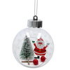 ORNAMENT DE CRĂCIUN - BOMBĂ ZĂPAD 8 CM - PINGUIN / REN / MOȘ NICOLAE *5409