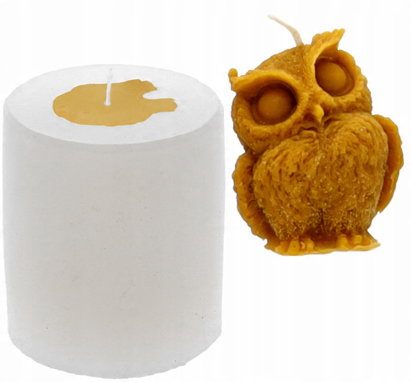Silicone mold for candles owl