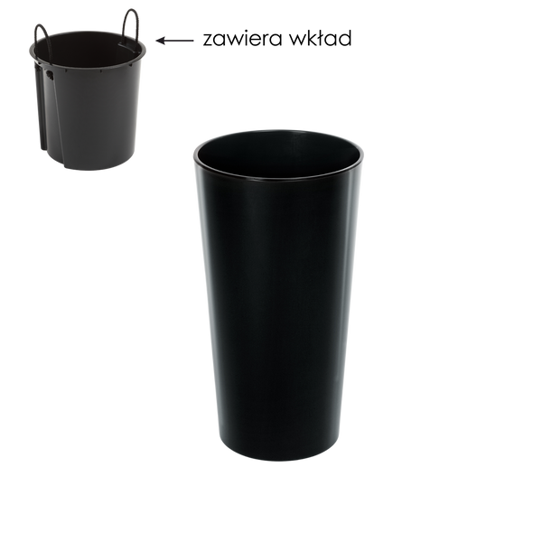 DONICZKA LILIA 140 MM Z WKŁADEM – CZARNY*45341