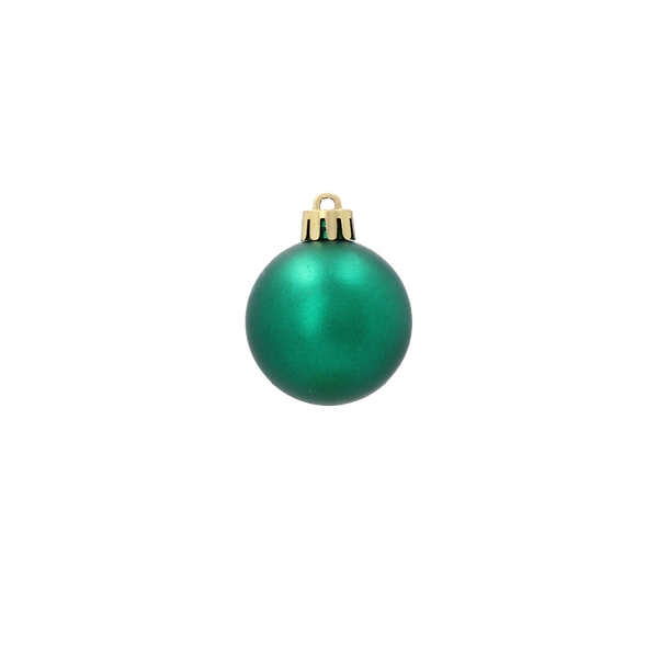 SET OF 32 BAUBLES 3-4 CM RED/GOLD/GREEN
