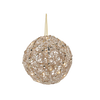 CHRISTMAS DECORATION - LED BALL 20 CM CHAMPAGNE GOLD