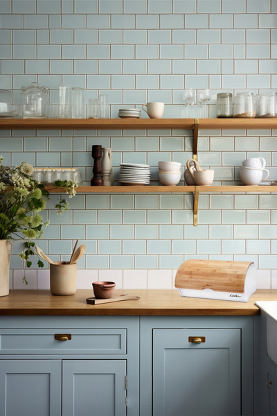 CHLEBAK SABROSO - EMALIOWANY Z POKRYWĄ BAMBUSOWĄ 38 x 25 x 18 CM BIAŁY *8909