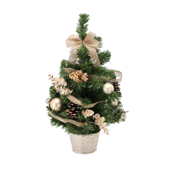 BRAD DE CRĂCIUN 15 LED 50 CM AURIE *0318