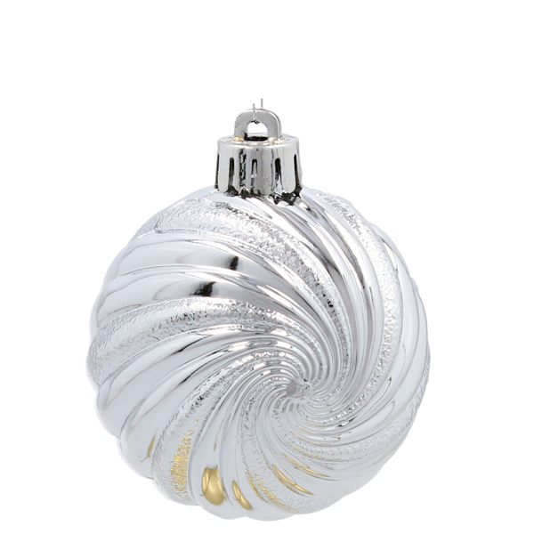 KPL. 6 BOMBEK 6 CM ČERVENÝ / ZLATÝ / STŘÍBRNÝ *3849